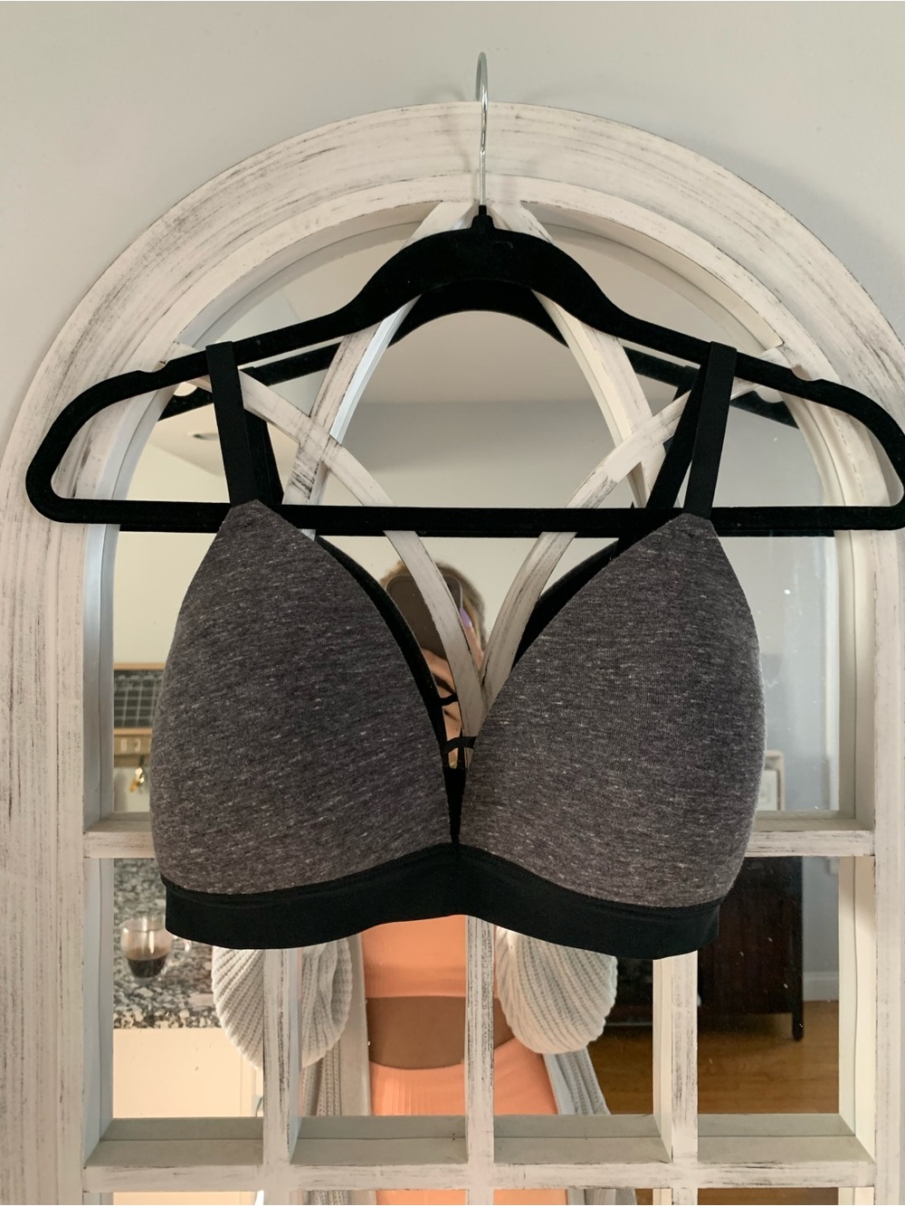 Auden Charcoal & Black Wireless Everyday Bra